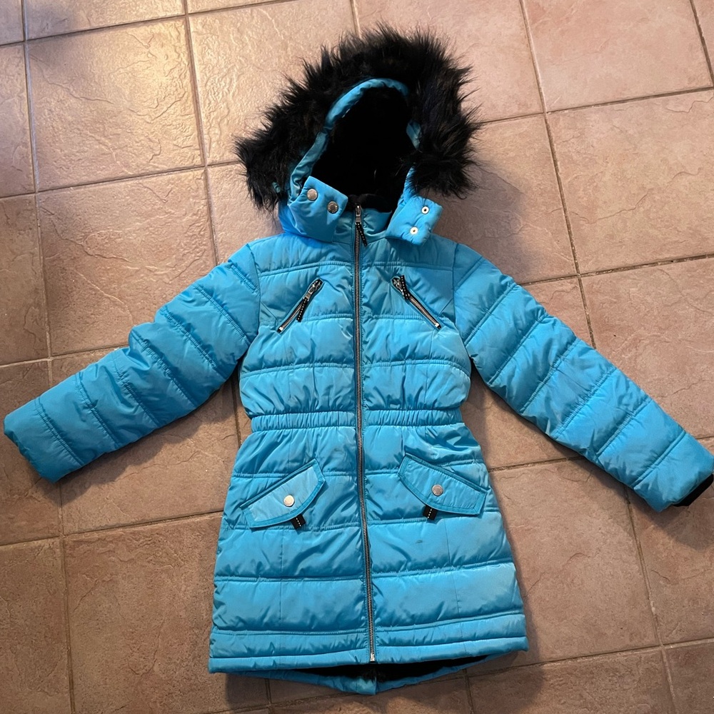 Justice girls winter puffer coat size 10